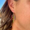 "Barb-Wire" Yin and Yang Earrings-2 - Image 2