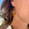 "Barb-Wire" Yin and Yang Earrings-3 - Image 2