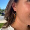 "Barb-Wire" Yin and Yang Earrings-1 - Image 2